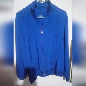 Cherokee Infiniti zip up scrub jacket